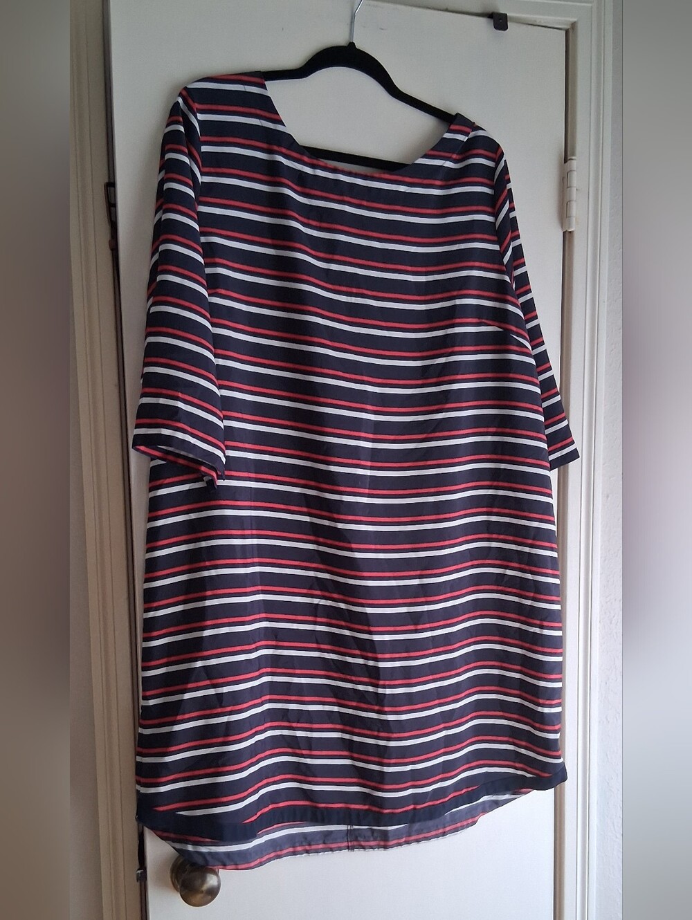 GAP Navy Dress with White & Red Stripes